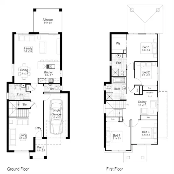 Floorplan of Homely house listing, Lot 1067 Brick Lane, Oran Park NSW 2570