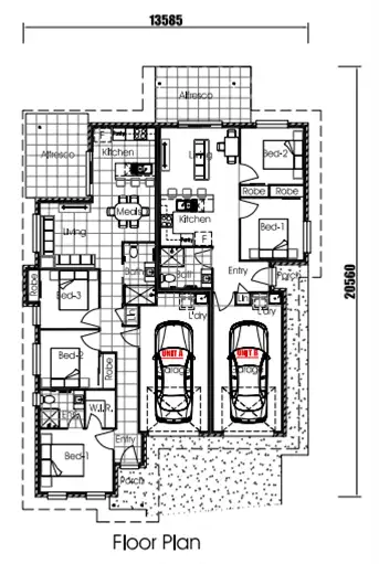 Floorplan of Homely house listing, Lot 76/Stage 4 Gibson Road, Rosenthal Heights QLD 4370