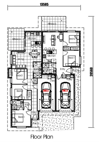 Floorplan of Homely house listing, Lot 69/Stage 4 Gibson Road, Rosenthal Heights QLD 4370