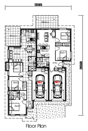 Floorplan of Homely house listing, Lot 68/Stage 4 Gibson Road, Rosenthal Heights QLD 4370