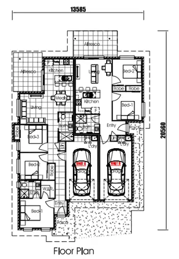 Floorplan of Homely house listing, Lot 66/Stage 4 Gibson Road, Rosenthal Heights QLD 4370