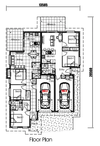 Floorplan of Homely house listing, Lot 64/Stage 4 Gibson Road, Rosenthal Heights QLD 4370