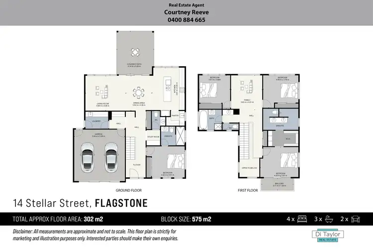 Floorplan of Homely house listing, 14 Stellar Street, Flagstone QLD 4280