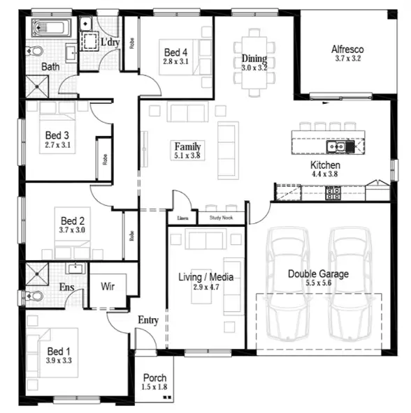 Floorplan of Homely house listing, Lot 1705 Brandy Way, Bellbird NSW 2325