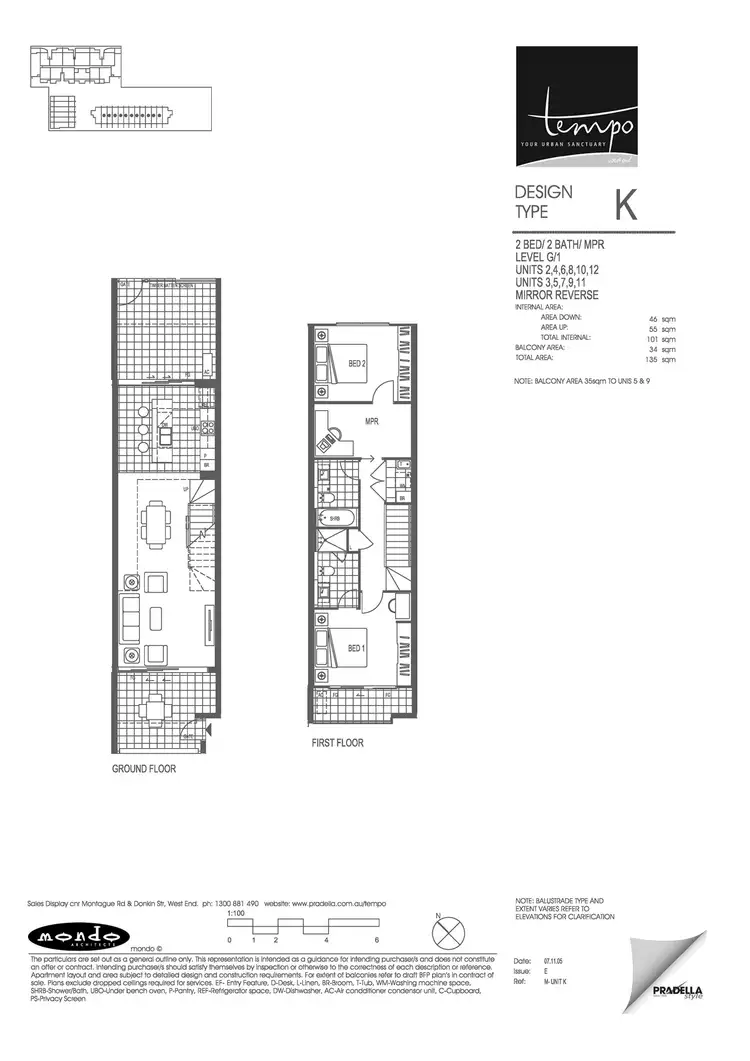 Floorplan of Homely townhouse listing, 7/20 Anthony Street, West End QLD 4101