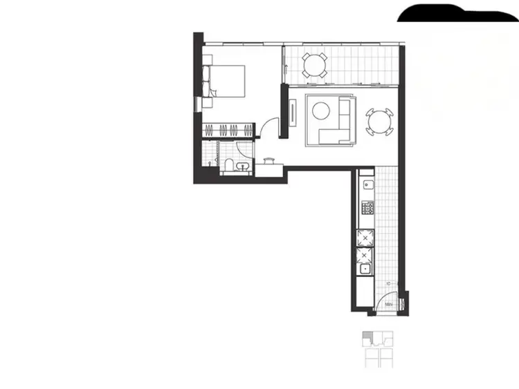 Floorplan of Homely apartment listing, 2005/45 Macquarie St, Parramatta NSW 2150