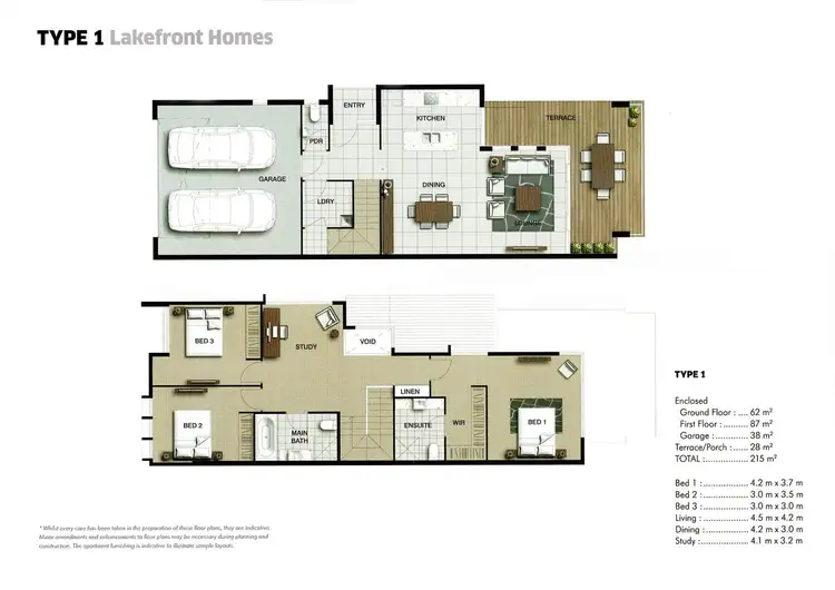 Floorplan of Homely townhouse listing, 23/29-49 VARSITY PARADE, Varsity Lakes QLD 4227