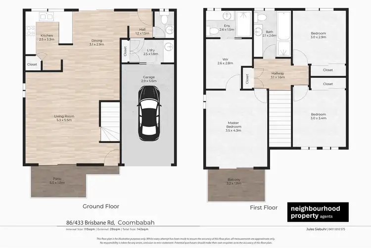 Floorplan of Homely townhouse listing, 86/433 Brisbane Road, Coombabah QLD 4216