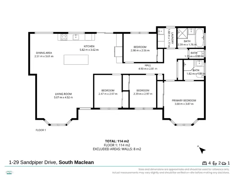 Floorplan of Homely house listing, 1-29 Sandpiper Drive, South Maclean QLD 4280