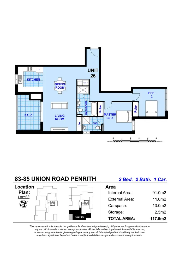 Floorplan of Homely apartment listing, 26/83-85 Union Road, Penrith NSW 2750