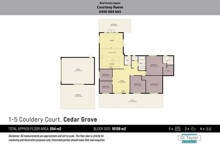 Floorplan of Homely house listing, 1-5 Couldery Court, Cedar Grove QLD 4285