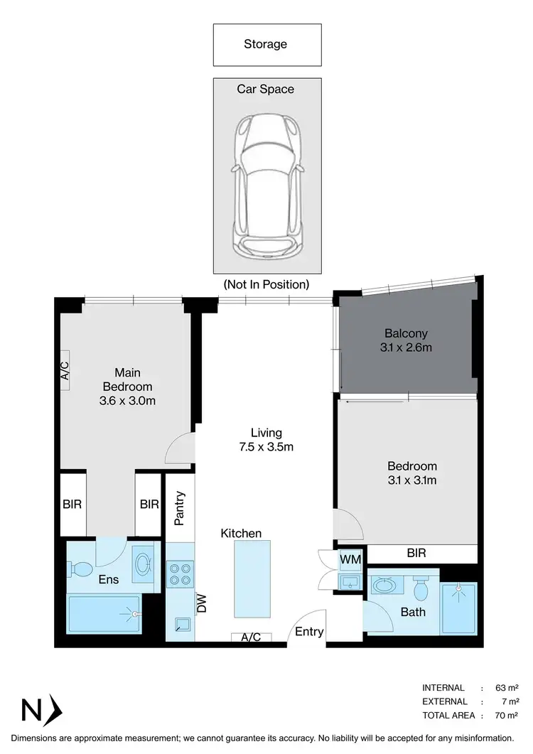 Floorplan of Homely apartment listing, 2006/545 Station Street, Box Hill VIC 3128
