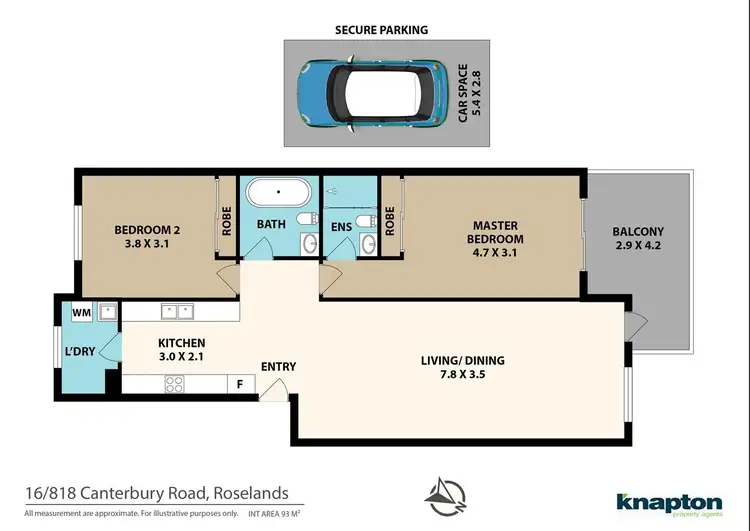 Floorplan of Homely unit listing, 16/818-826 Canterbury Road, Roselands NSW 2196