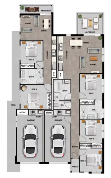 Floorplan of Homely house listing, Lot 212 Tramore Esp, Chisholm NSW 2322
