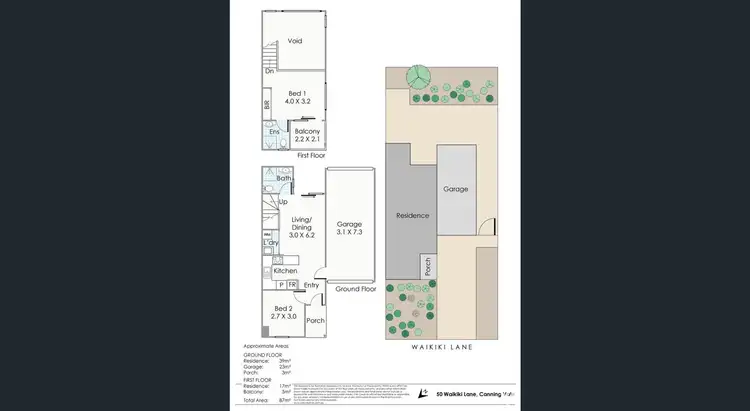 Floorplan of Homely house listing, 50 WIALKI LANE, Canning Vale WA 6155