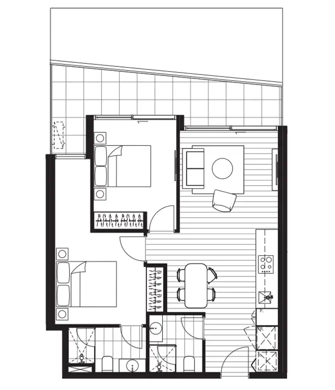 Floorplan of Homely apartment listing, 2409/864 Blackburn Road, Clayton VIC 3168