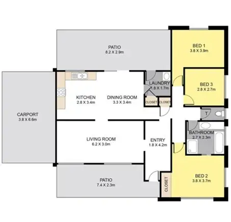 Floorplan of Homely house listing, 43 Bronzewing Crescent, Deception Bay QLD 4508
