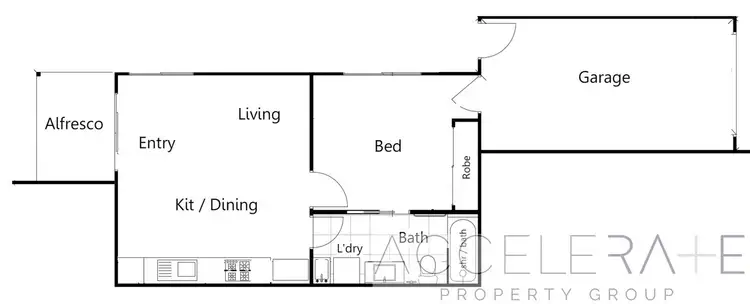 Floorplan of Homely unit listing, 2/42 Sapphire Crescent, Redbank Plains QLD 4301