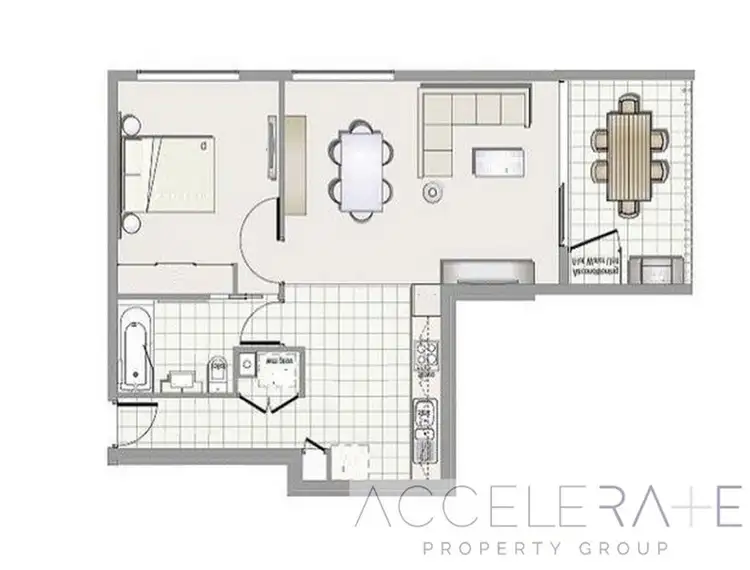 Floorplan of Homely unit listing, 301/6 Victoria Street, Kelvin Grove QLD 4059