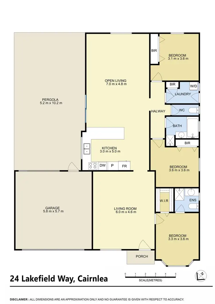 Floorplan of Homely house listing, 24 Lakefield Way, Cairnlea VIC 3023