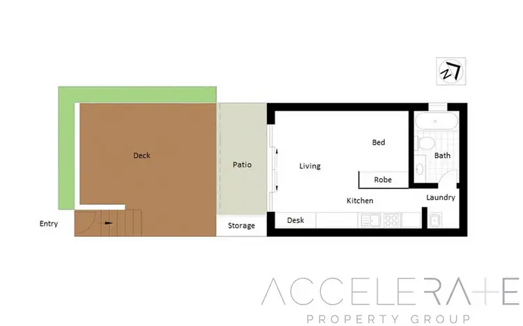 Floorplan of Homely unit listing, 9/691 Brunswick Street, New Farm QLD 4005