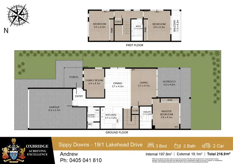 Floorplan of Homely townhouse listing, 19/1 Lakehead Drive, Sippy Downs QLD 4556