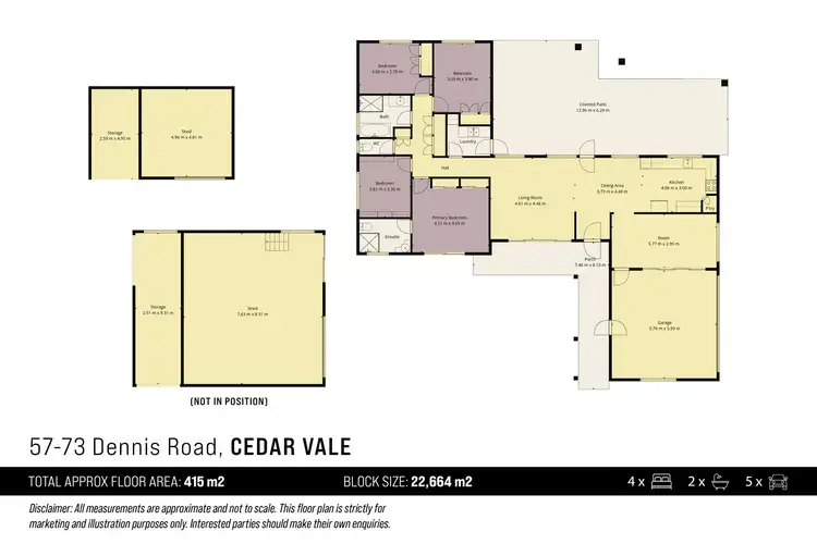 Floorplan of Homely house listing, 57-73 Dennis Road, Cedar Vale QLD 4285