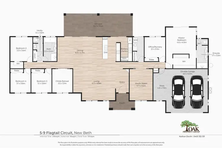 Floorplan of Homely house listing, 5-9 Flagtail Circuit, New Beith QLD 4124