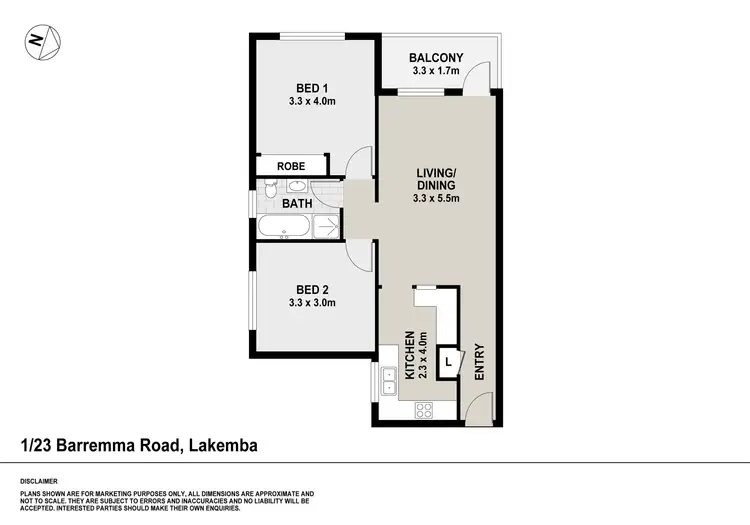 Floorplan of Homely unit listing, 1/23 Barremma Road, Lakemba NSW 2195