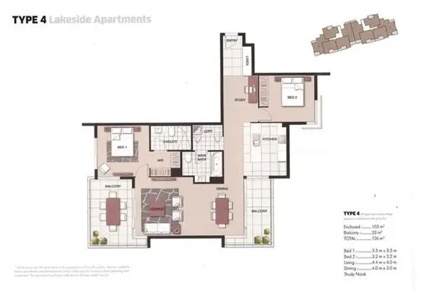 Floorplan of Homely apartment listing, 209/29-49 Varsity Parade, Varsity Lakes QLD 4227