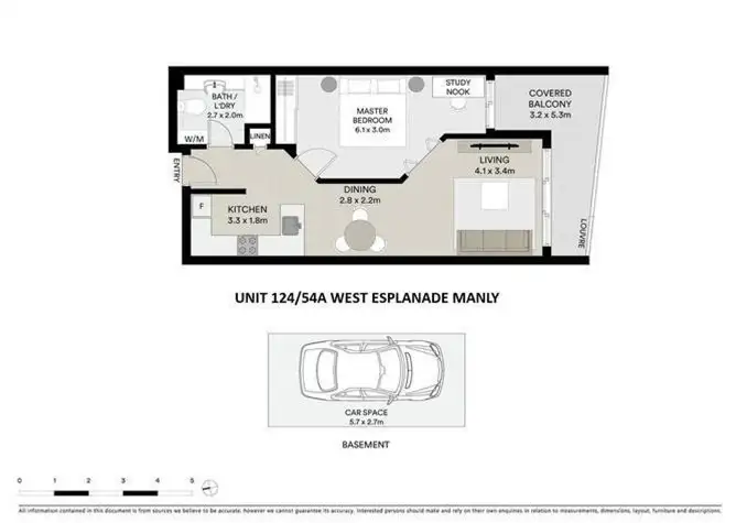 Floorplan of Homely apartment listing, 124/54A West Esplanade, Manly NSW 2095