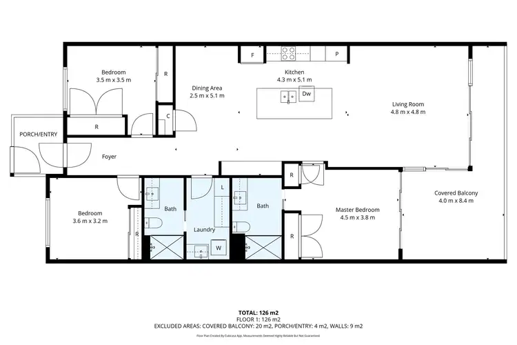 Floorplan of Homely unit listing, 18/30-32 Fitzgerald Esplanade, Innisfail QLD 4860