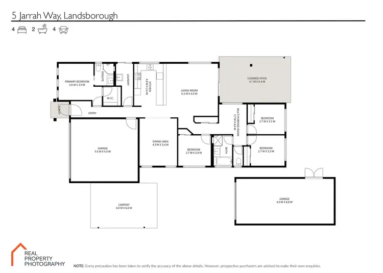 Floorplan of Homely house listing, 5 Jarrah Way, Landsborough QLD 4550