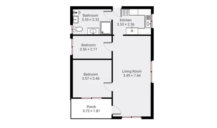 Floorplan of Homely house listing, 1 Young Street, Lithgow NSW 2790