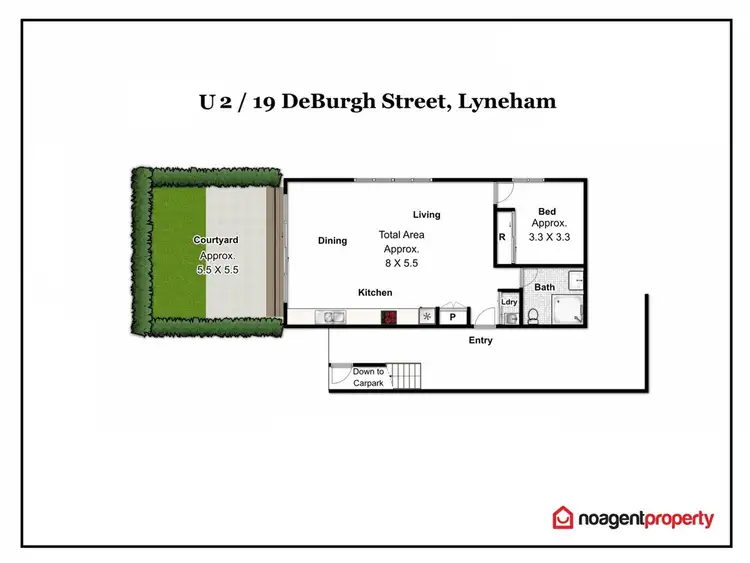 Floorplan of Homely unit listing, 2/19 De Burgh St, Lyneham ACT 2602