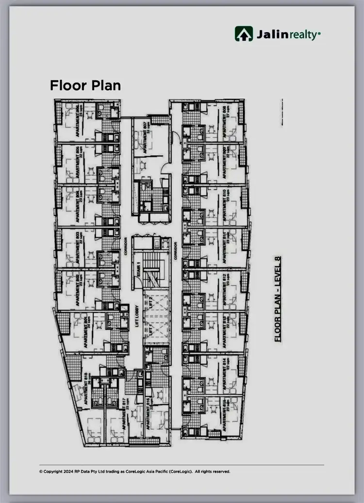 Floorplan of Homely apartment listing, 805/131 Pelham Street, Carlton VIC 3053