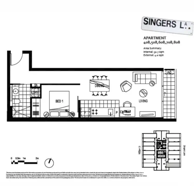 Floorplan of Homely apartment listing, 408/17 Singers Lane, Melbourne VIC 3000