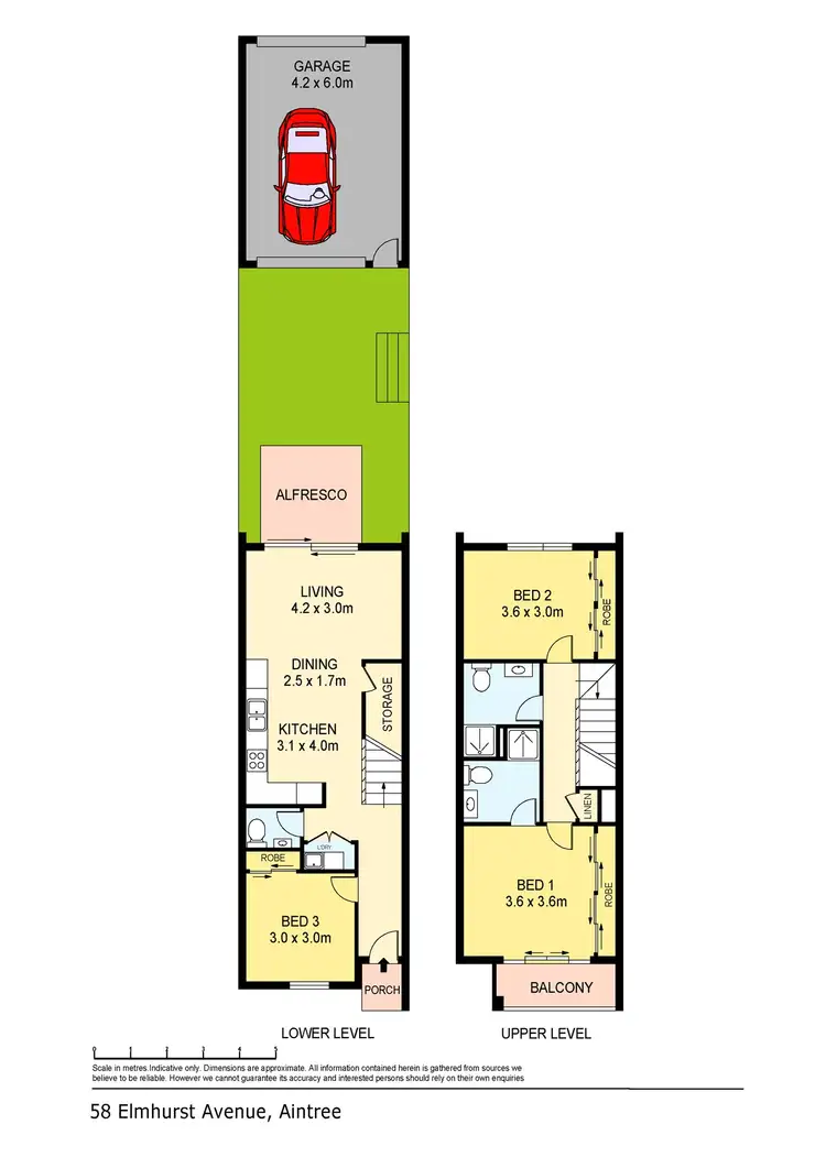 Floorplan of Homely townhouse listing, 58 Elmhurst Avenue, Aintree VIC 3336