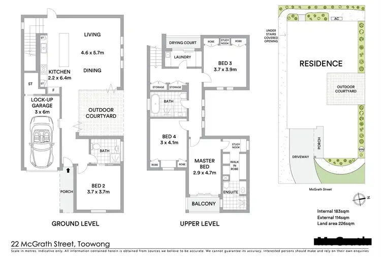 Floorplan of Homely house listing, 22 Mcgrath St, Toowong QLD 4066