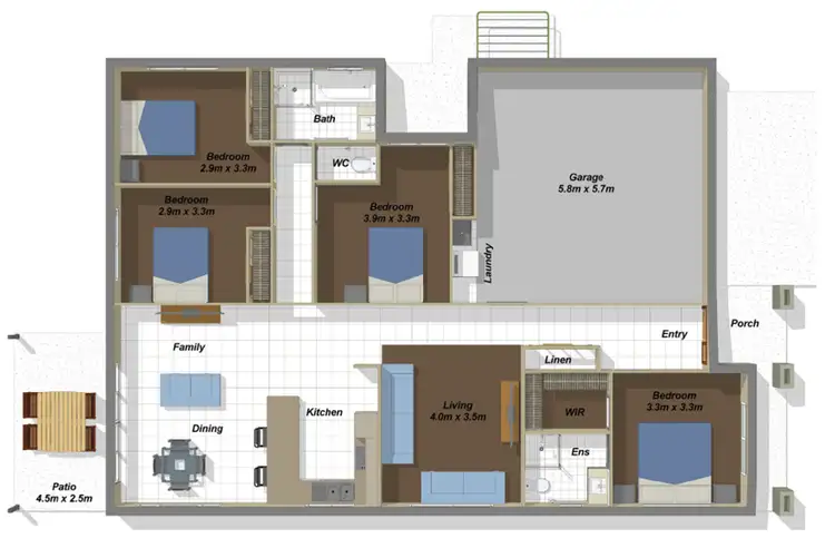 Floorplan of Homely house listing, Address available on request