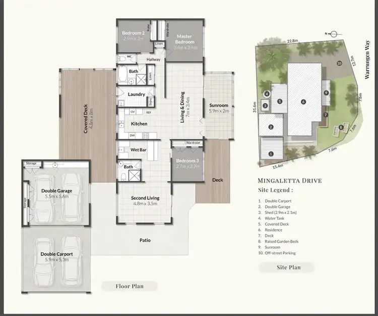 Floorplan of Homely house listing, 1 MINGALETTA DRIVE, Ashmore QLD 4214