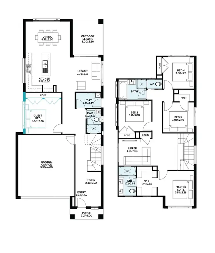 Floorplan of Homely house listing, 34 Whitrod Ave, Oran Park NSW 2570