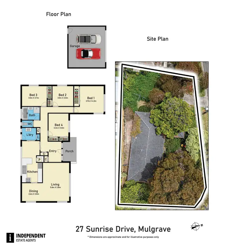 Floorplan of Homely house listing, 27 Sunrise Drive, Mulgrave VIC 3170