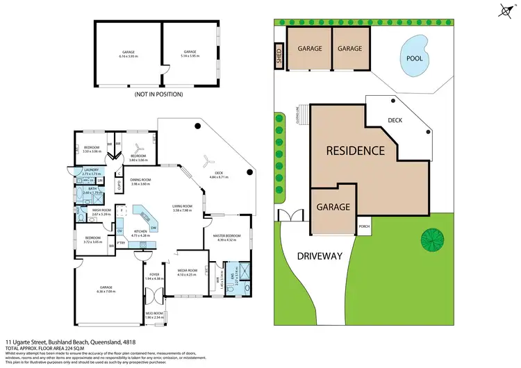 Floorplan of Homely house listing, 11 Ugarte Street, Bushland Beach QLD 4818