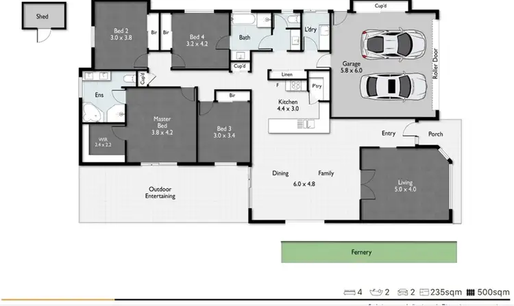 Floorplan of Homely house listing, 12 Semper Place, Calamvale QLD 4116