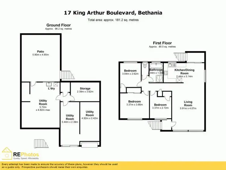 Floorplan of Homely house listing, 17 King Arthur Boulevard, Bethania QLD 4205