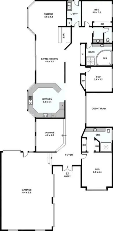 Floorplan of Homely house listing, 4 Robinson Court, Delahey VIC 3037