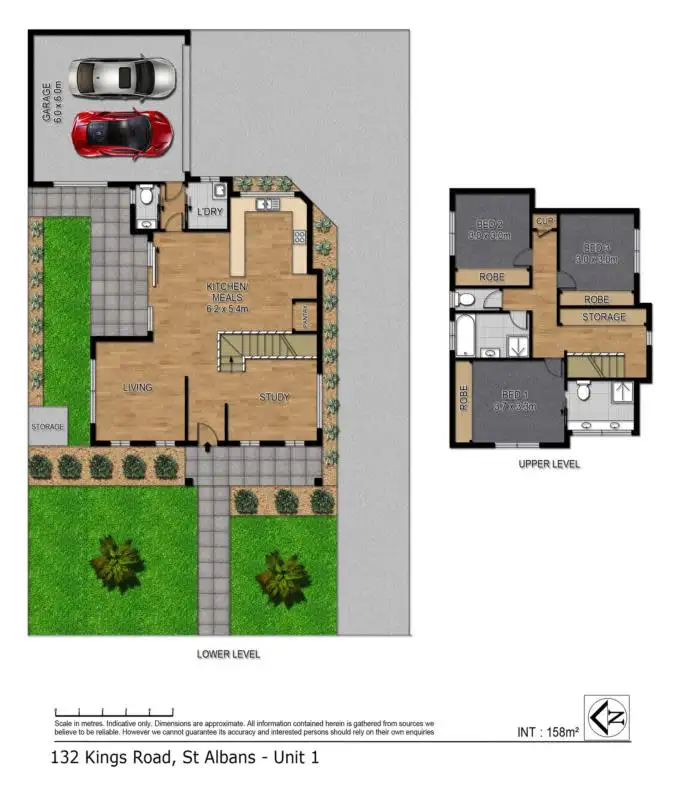 Floorplan of Homely house listing, 1/132 Kings Road, St Albans VIC 3021