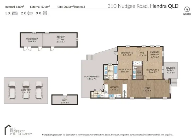 Floorplan of Homely house listing, 310 Nudgee Road, Hendra QLD 4011