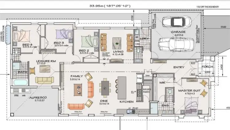Floorplan of Homely house listing, 62 Oakpark Drive, Melton West VIC 3337